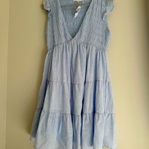 Women’s Cute Light Blue Ruffle Dress